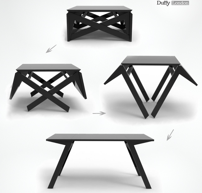 Mk1 A Coffee Table That Converts In Seconds Into A Dining Table