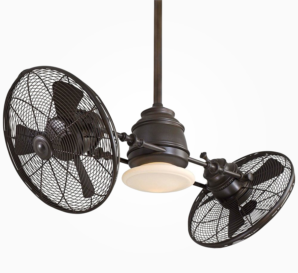 Twin Turbofan Heads Ceiling Fan