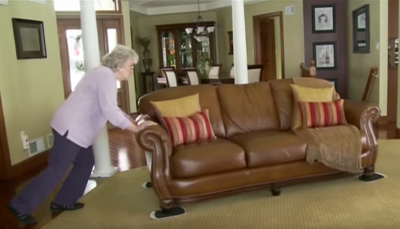 move furniture easily without the back pain, using ezmoves furniture
