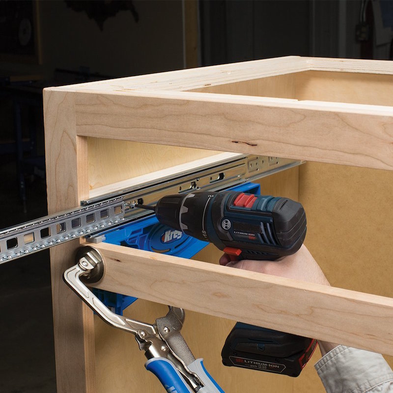 The Kreg Drawer Slide Jig Install Drawers Perfectly Every
